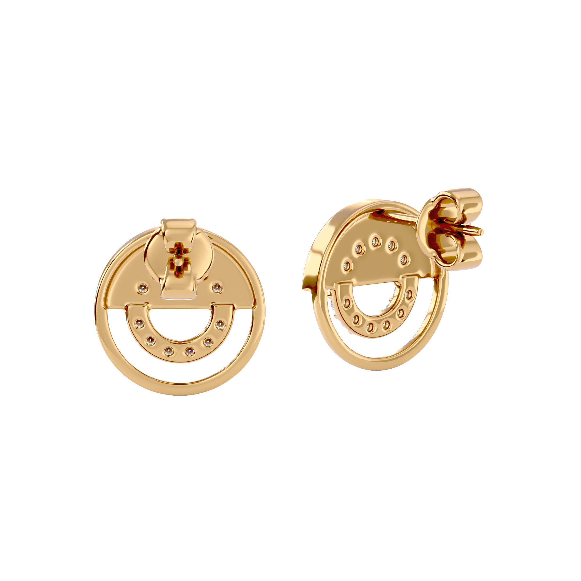 Split Circle Studs