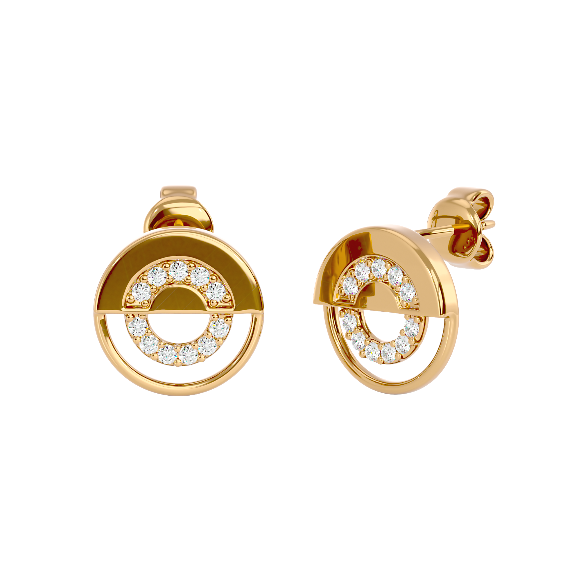 Split Circle Studs