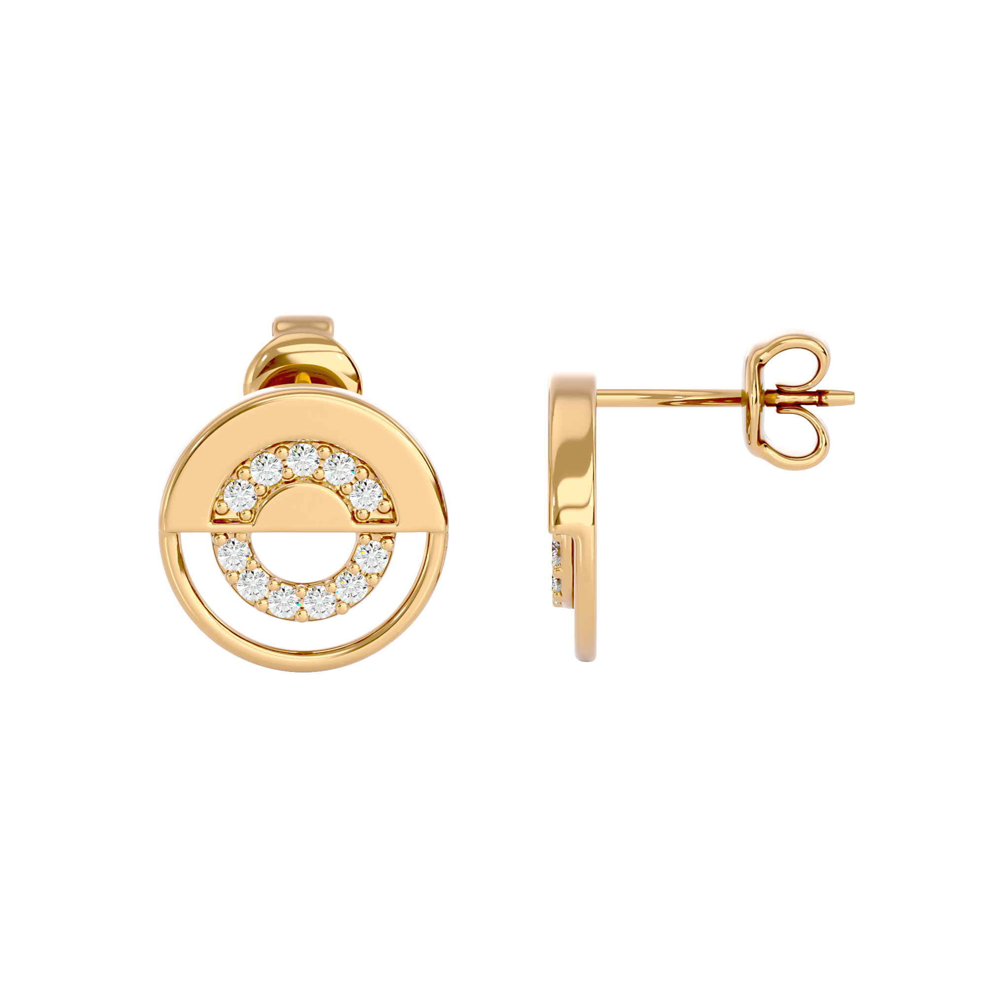 Split Circle Studs