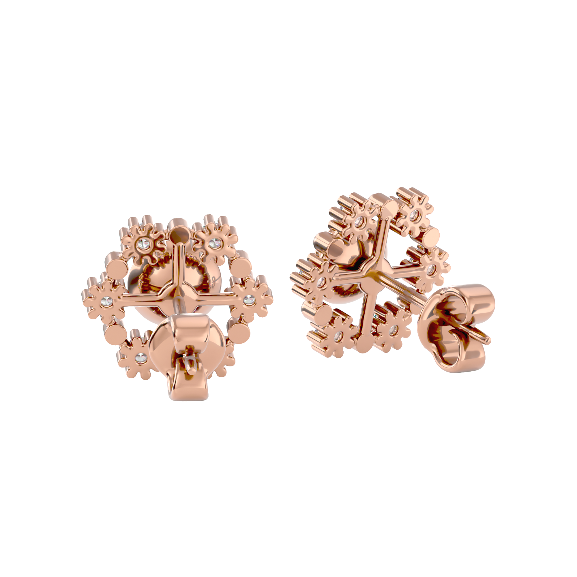 Floral Halo Studs