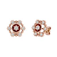 Floral Halo Studs