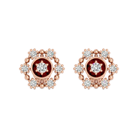 Floral Halo Studs