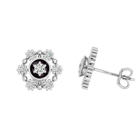 Floral Halo Studs