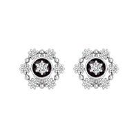 Floral Halo Studs