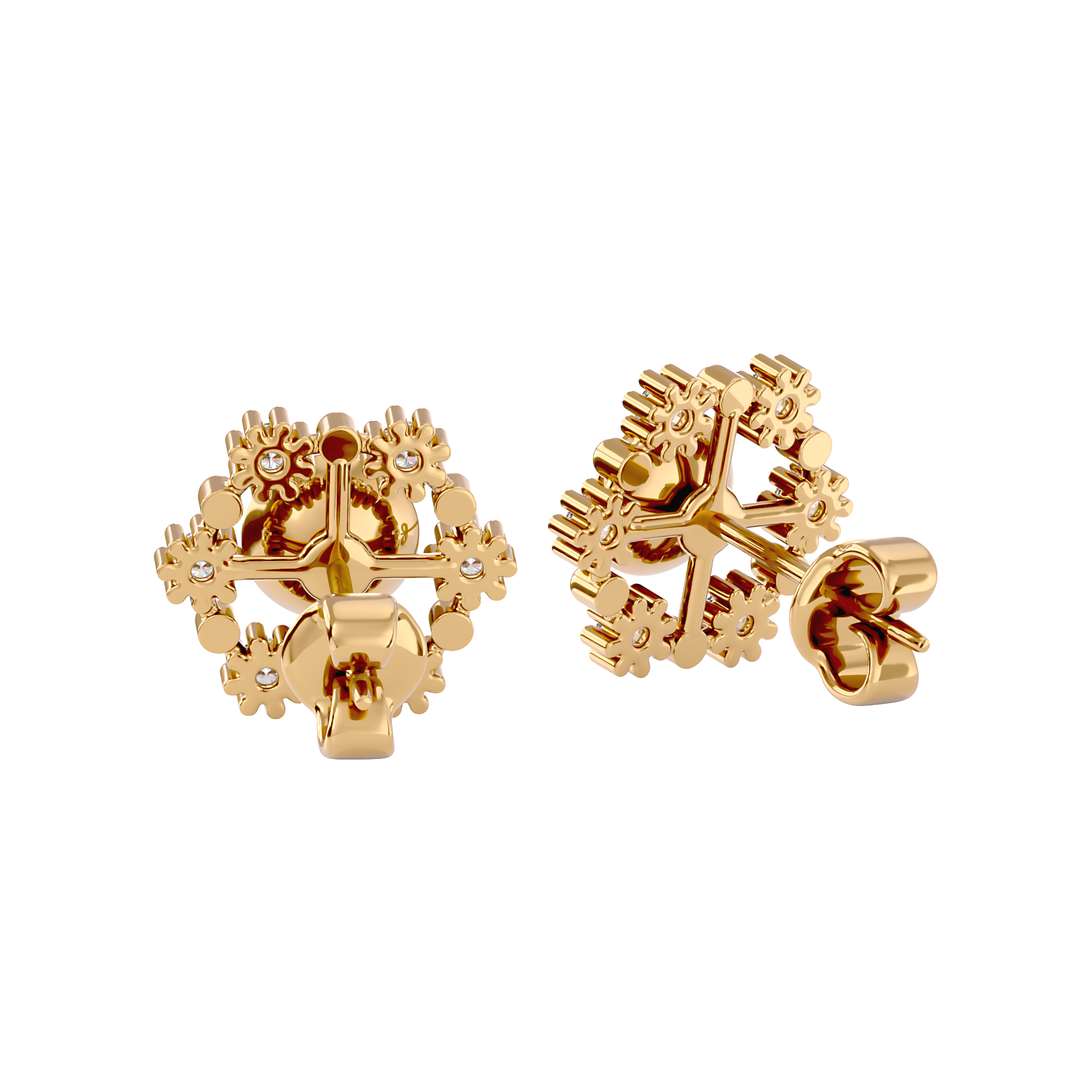 Floral Halo Studs