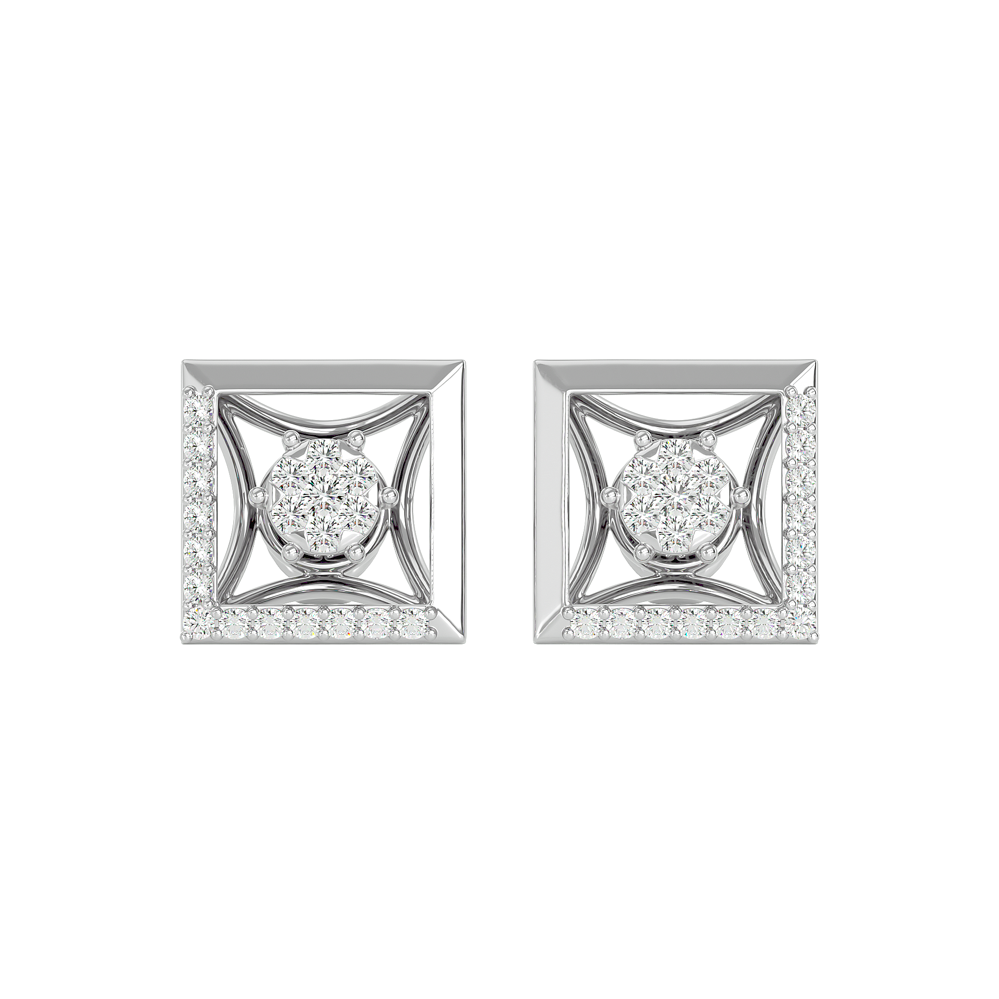 Ornate Square Studs