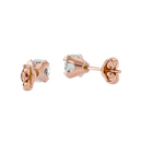 0.5 ct round studs - Martini setting