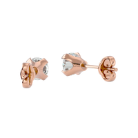 0.5 ct round studs - Martini setting