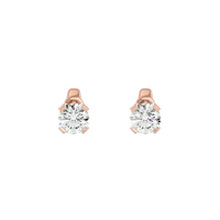 0.5 ct round studs - Martini setting