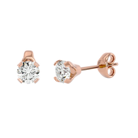 0.5 ct round studs - Martini setting