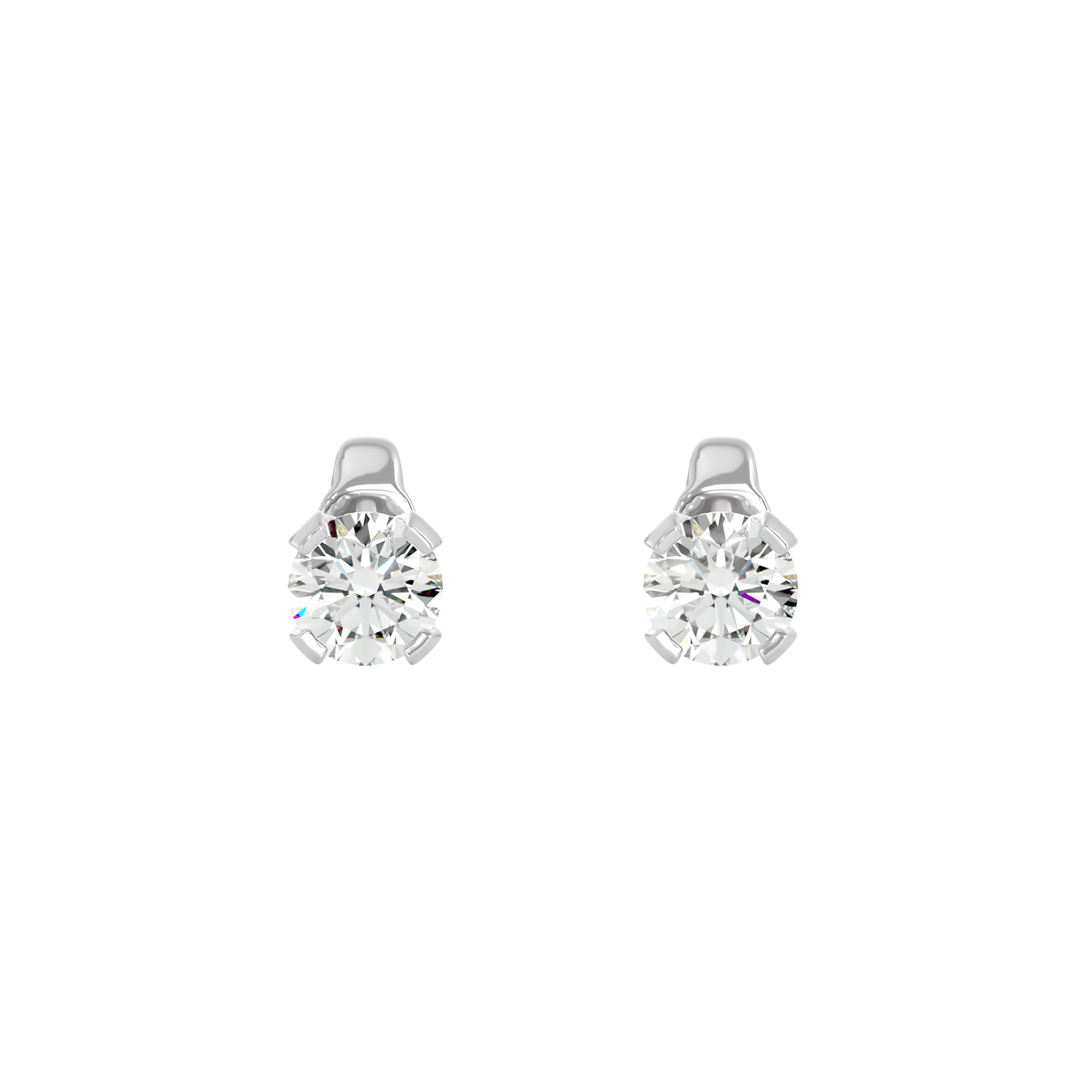 0.5 ct round studs - Martini setting