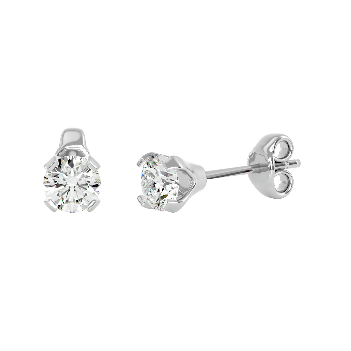 0.5ct Each / 9 kt / White Gold