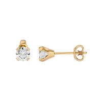 0.5 ct round studs - Martini setting