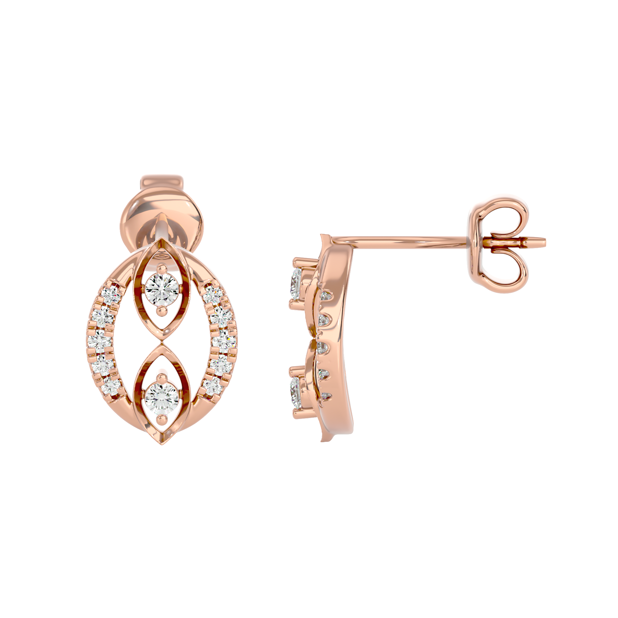 Marquise Infinity Earrings