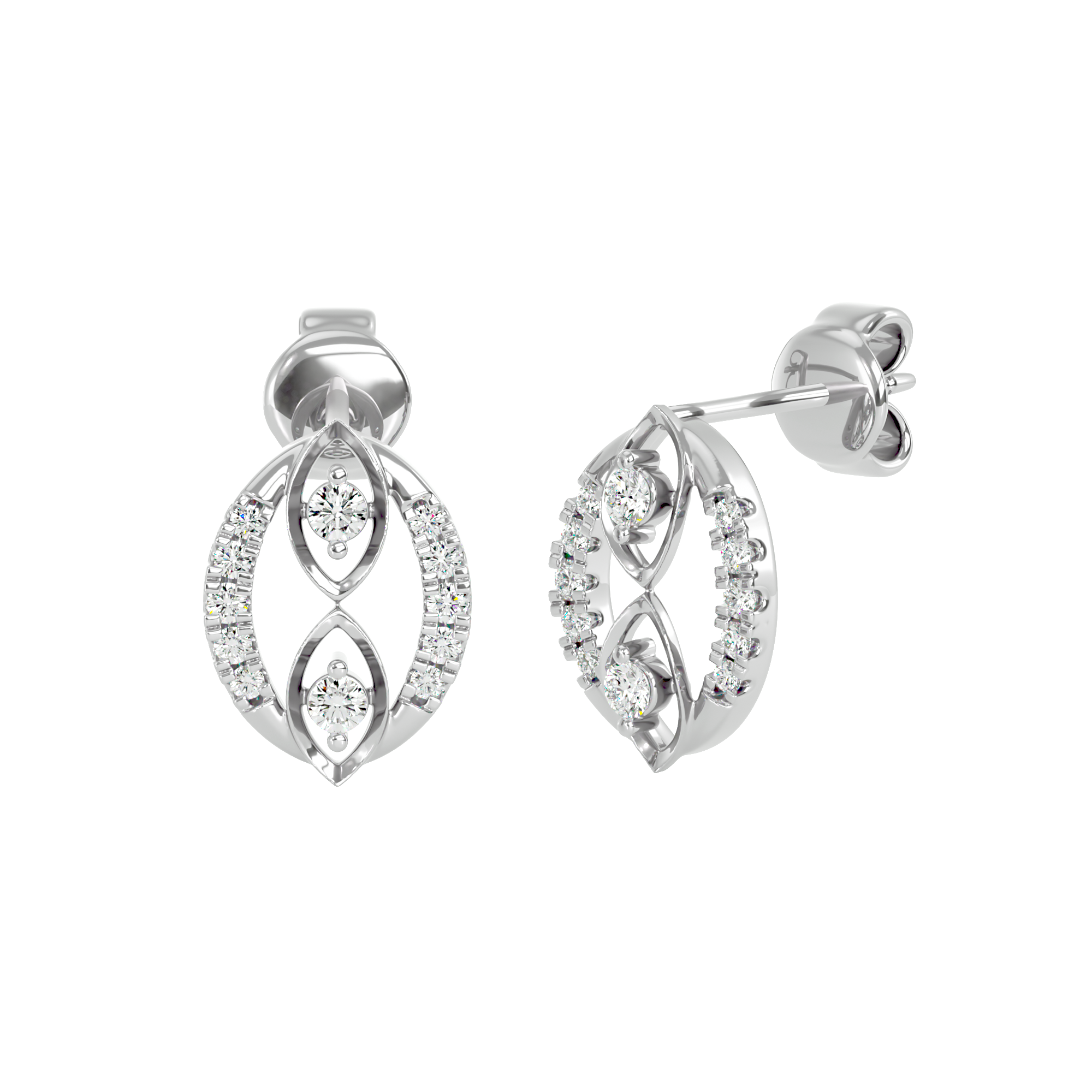 Marquise Infinity Earrings
