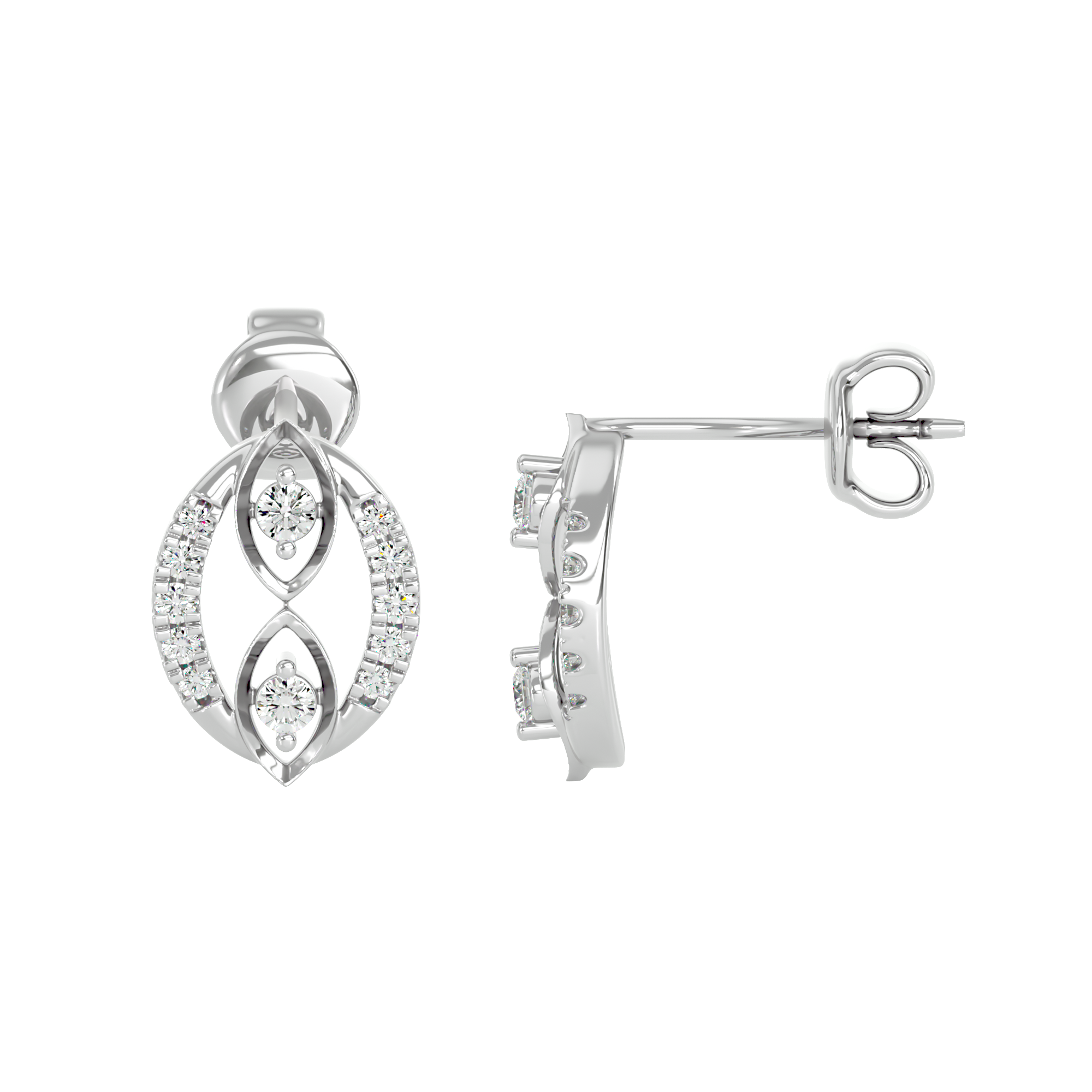 Marquise Infinity Earrings