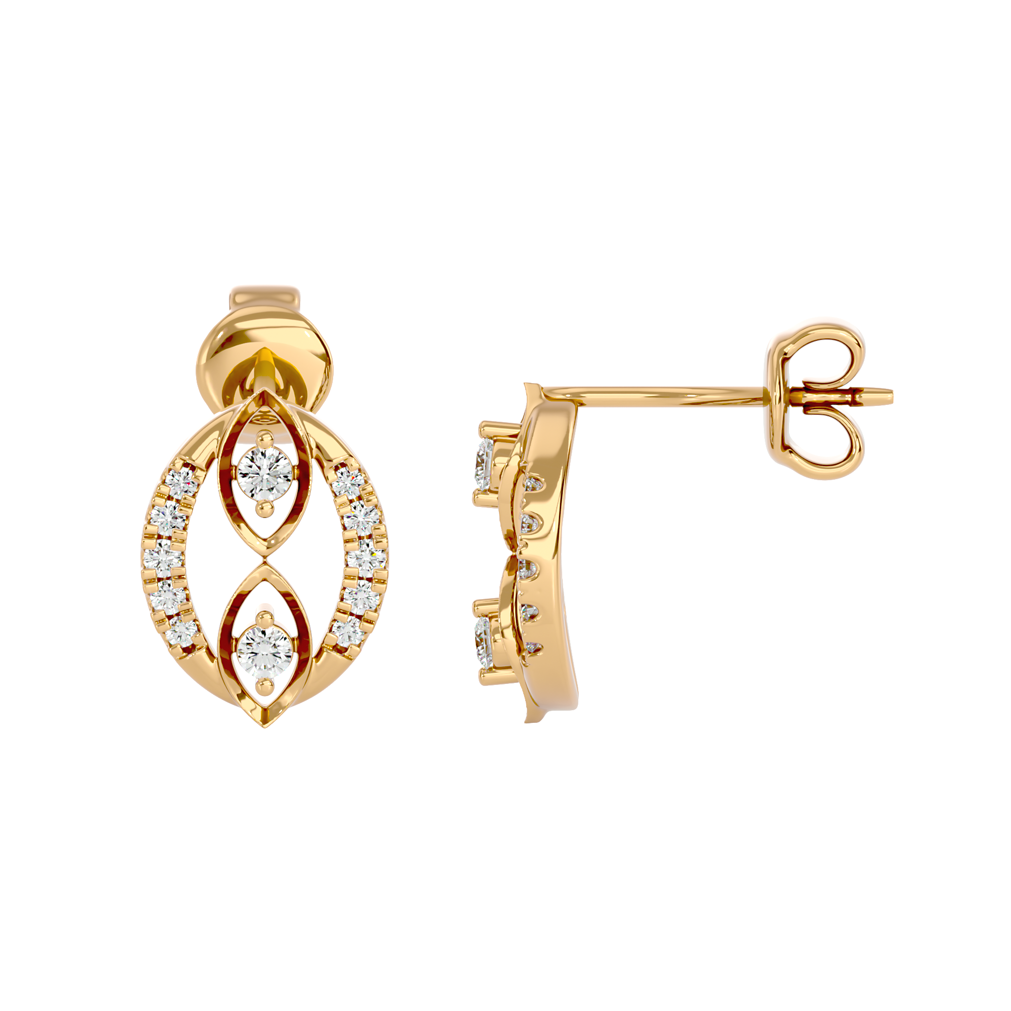 Marquise Infinity Earrings