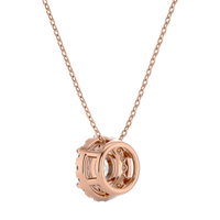 Aurelian Spark Pendant - 1 ct round diamond