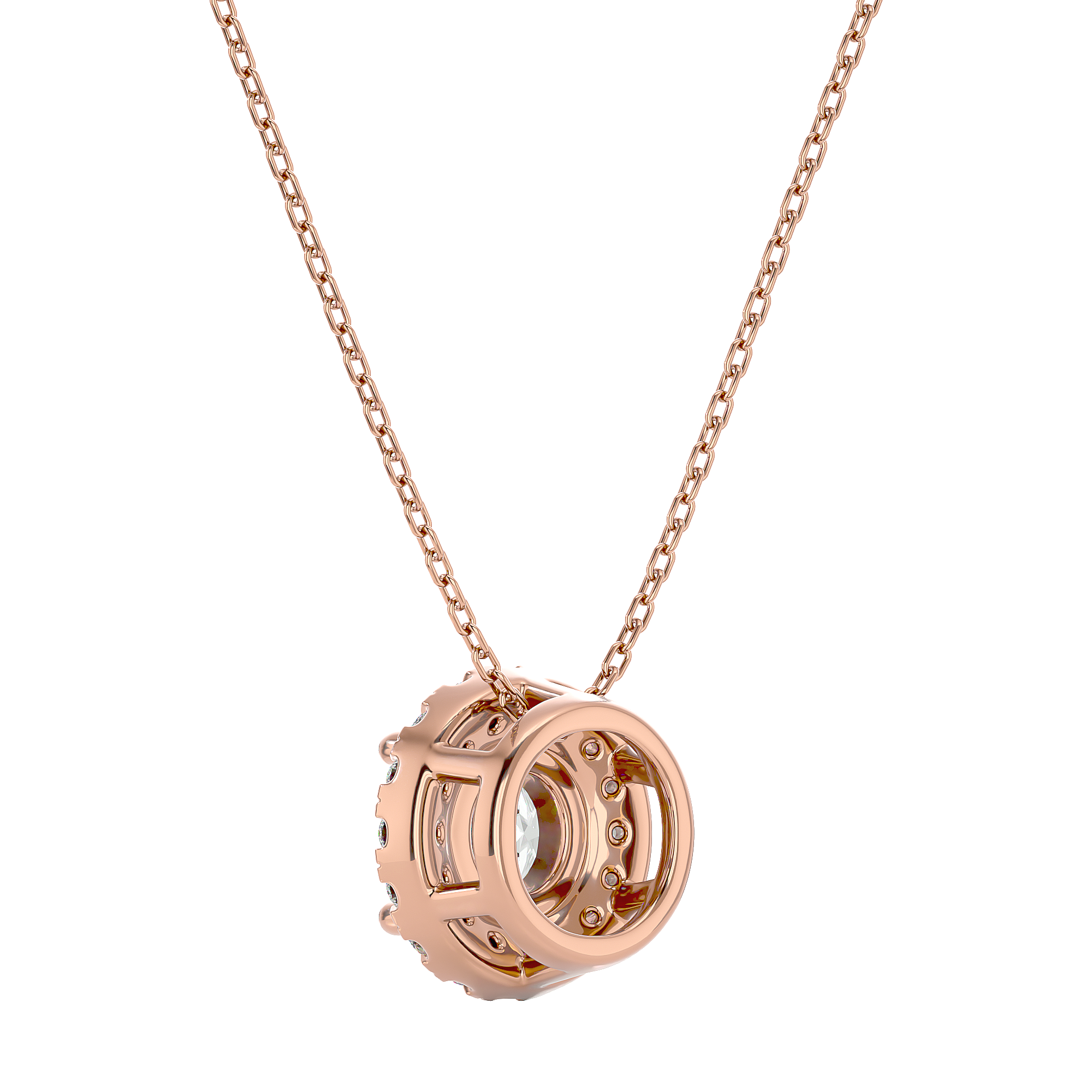Aurelian Spark Pendant - 1 ct round diamond
