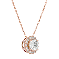 Aurelian Spark Pendant - 1 ct round diamond