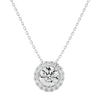 Aurelian Spark Pendant - 1 ct round diamond