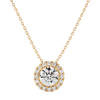 Aurelian Spark Pendant - 1 ct round diamond