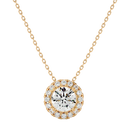 Aurelian Spark Pendant - 1 ct round diamond