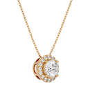 Halo Solitaire Pendant