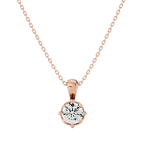 Stellar Gaze Pendant - 1 ct round