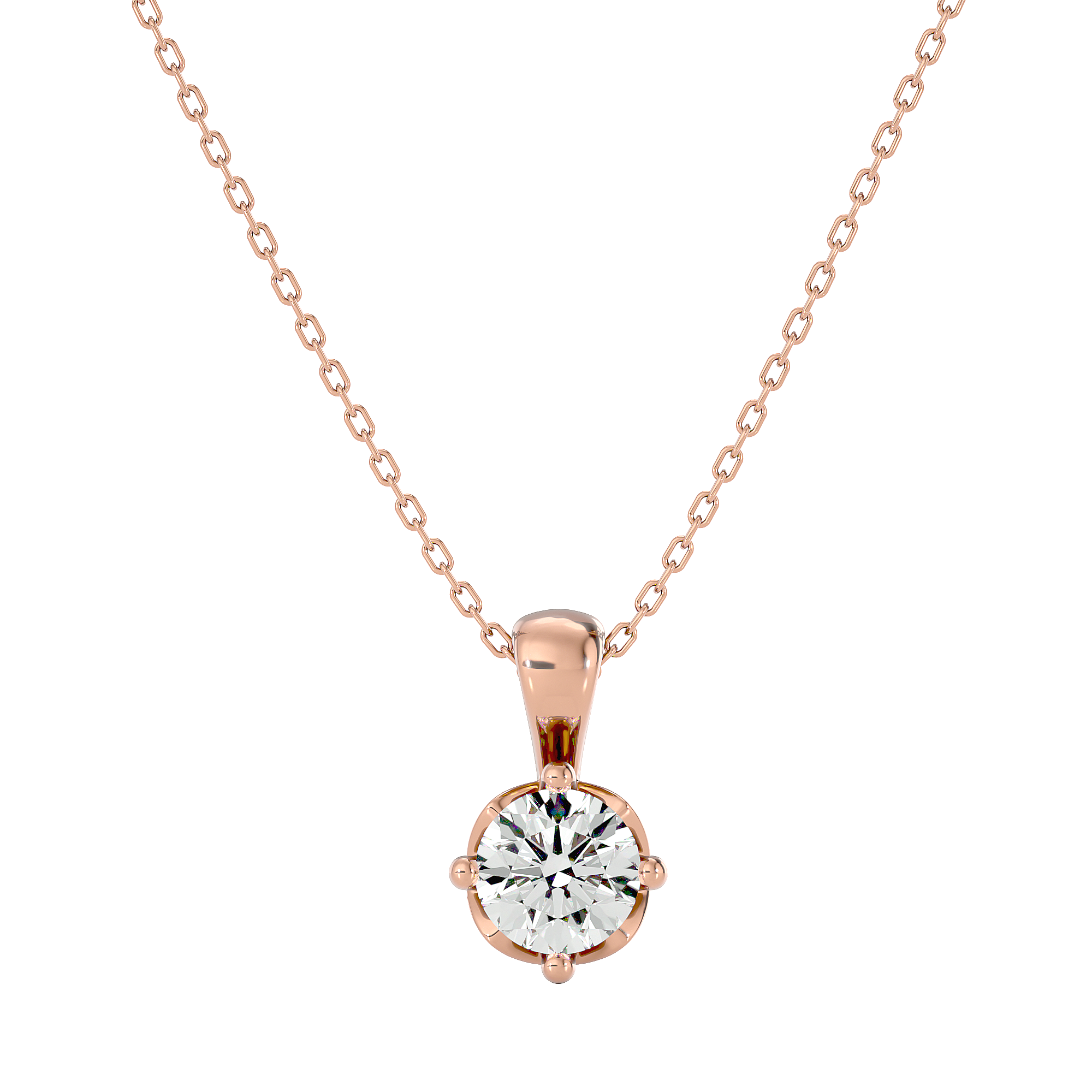 Stellar Gaze Pendant - 1 ct round