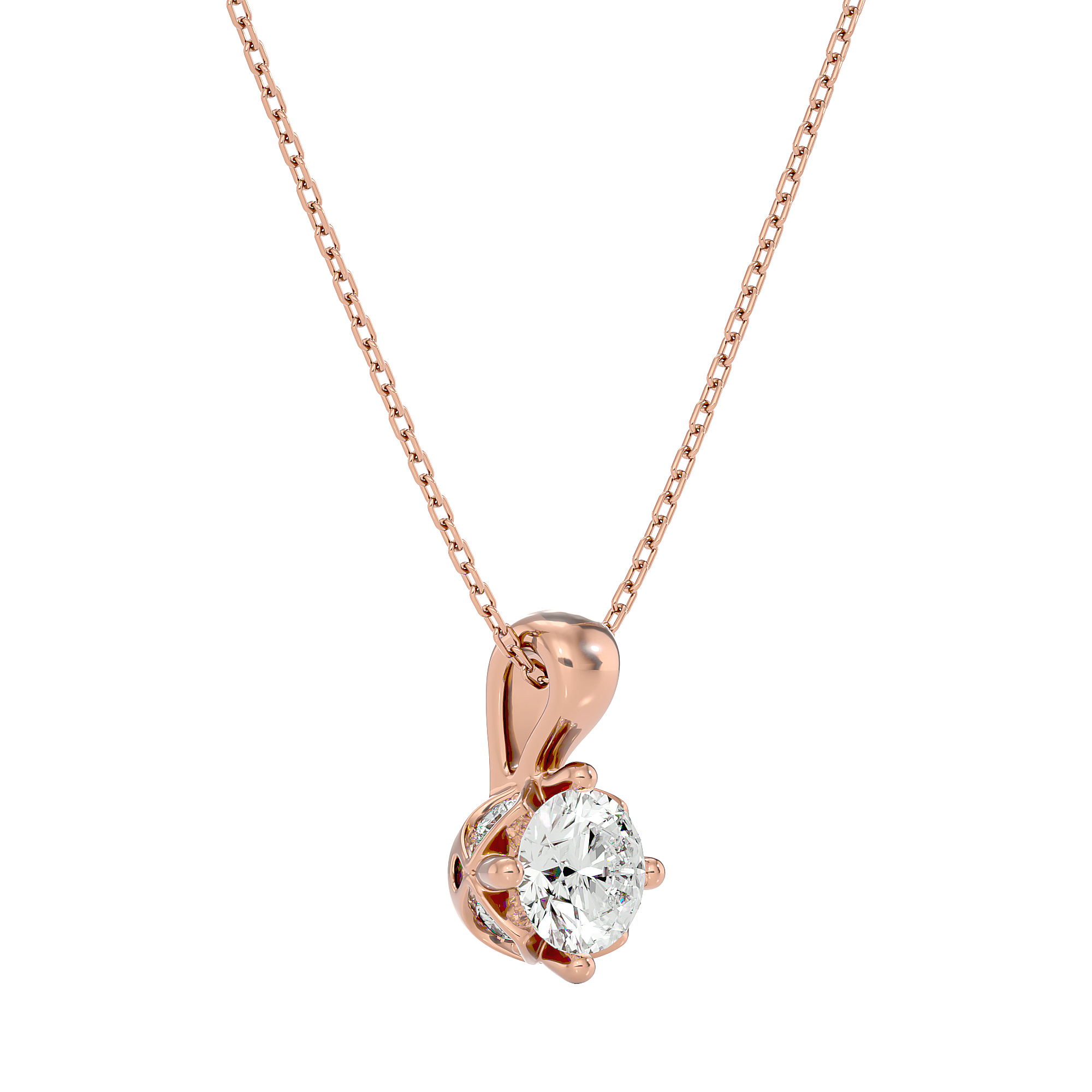 Stellar Gaze Pendant - 1 ct round