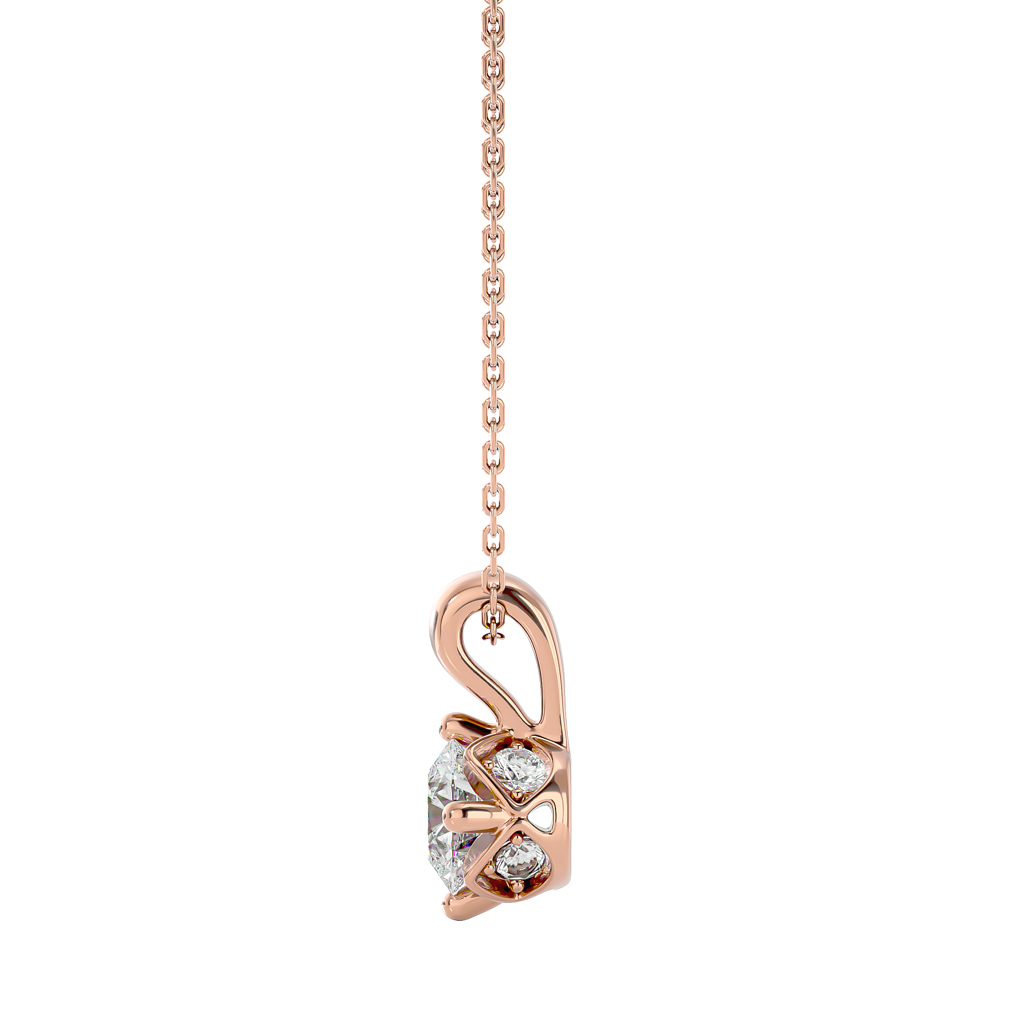 Stellar Gaze Pendant - 1 ct round