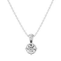 Stellar Gaze Pendant - 1 ct round
