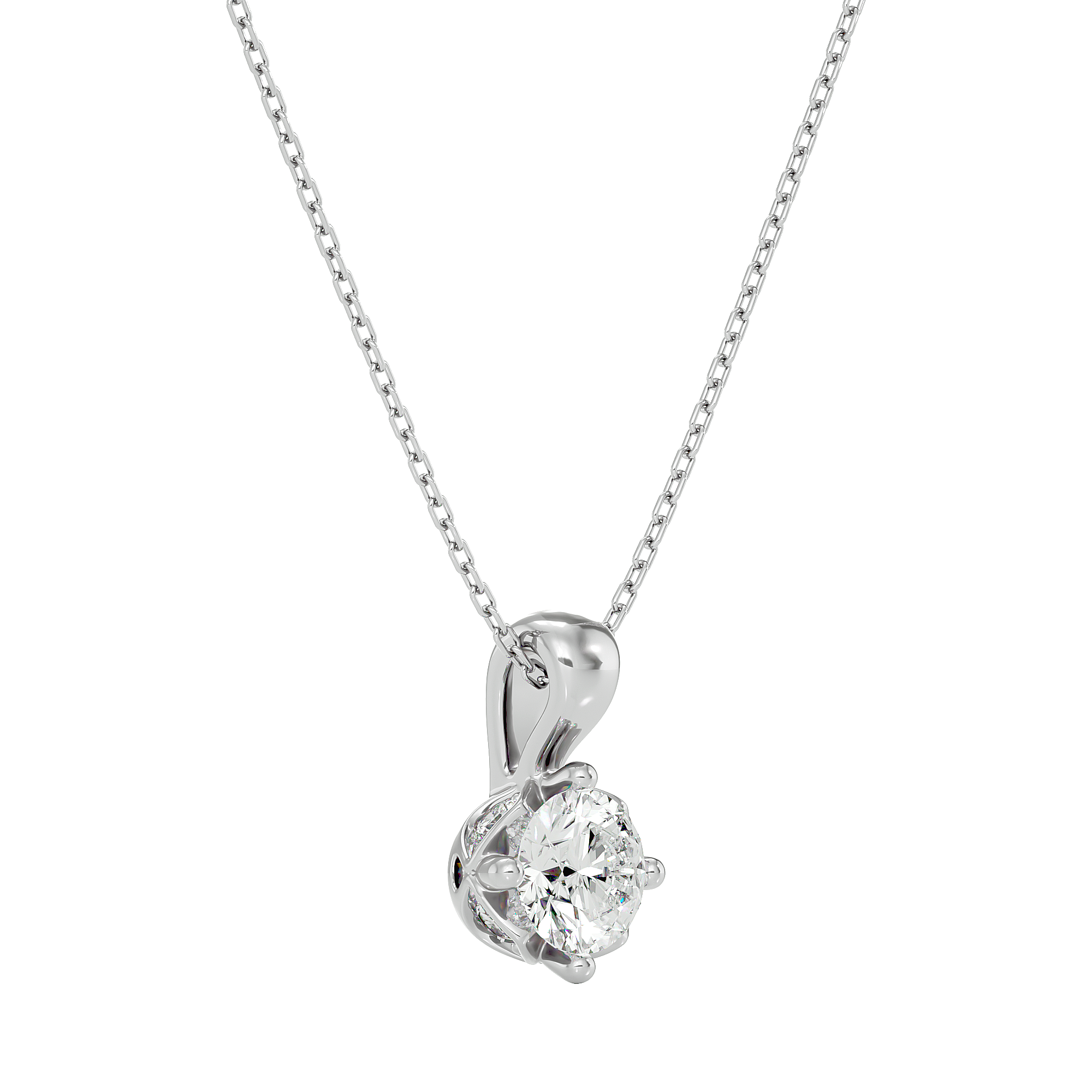 Stellar Gaze Pendant - 1 ct round