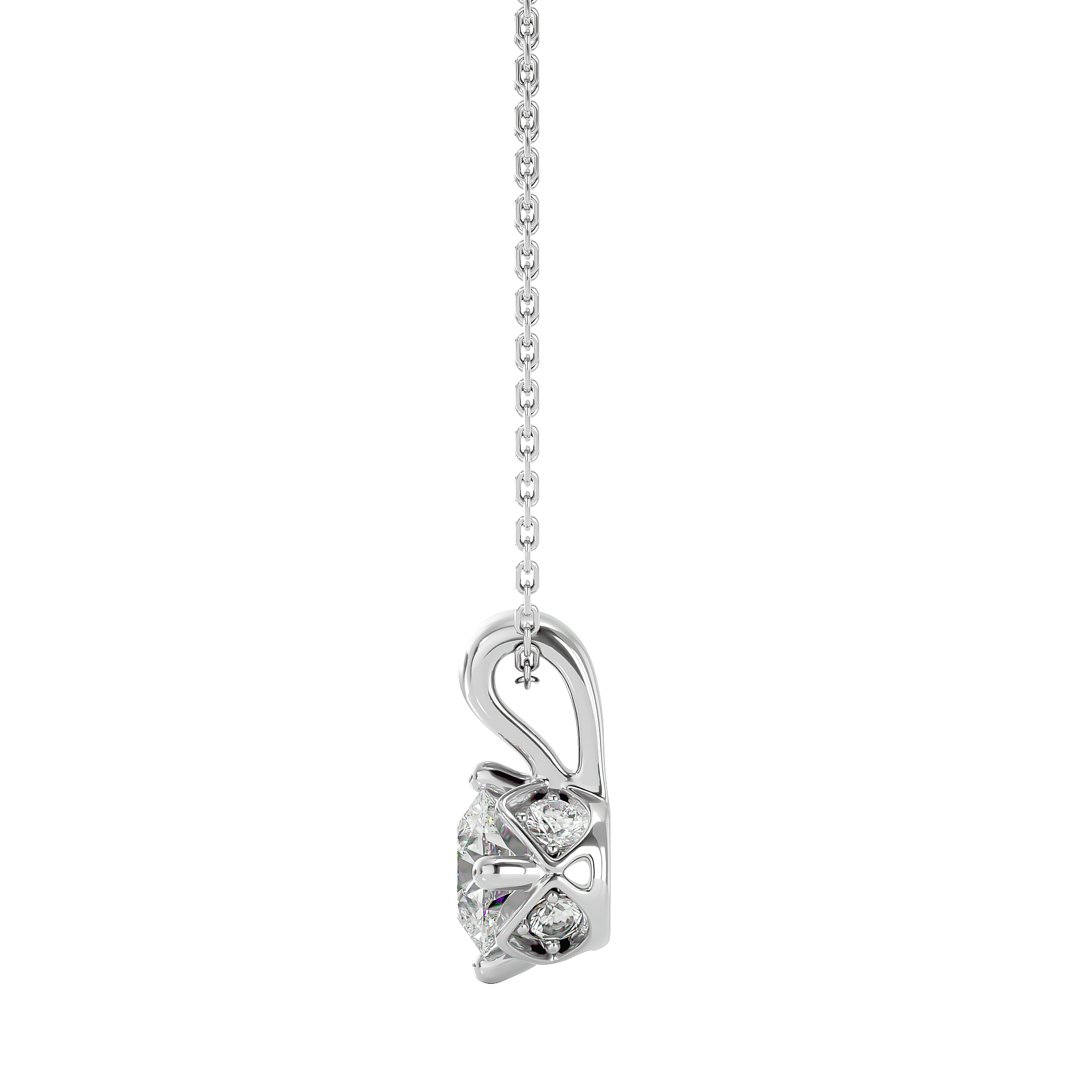 Stellar Gaze Pendant - 1 ct round