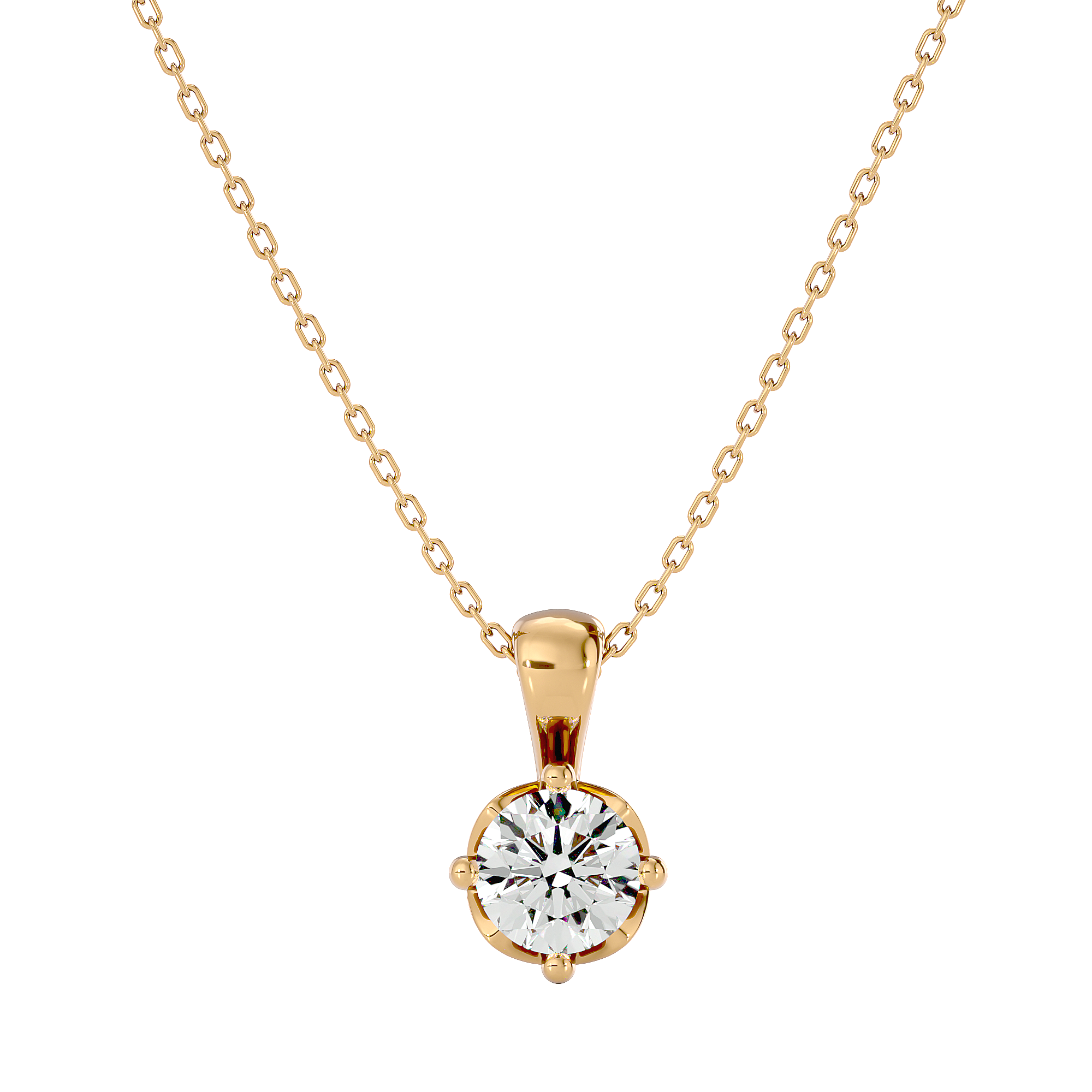 Stellar Gaze Pendant - 1 ct round