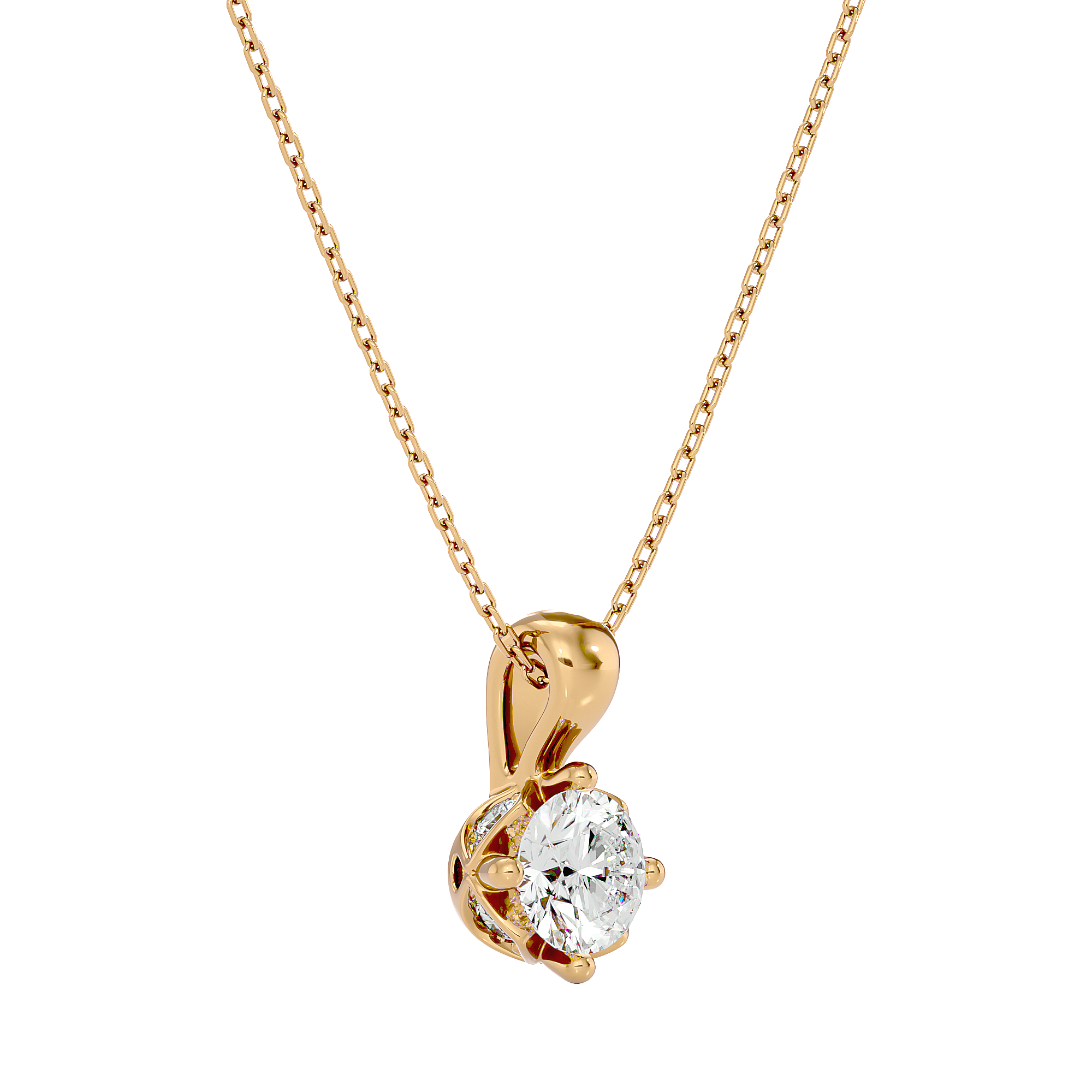 Stellar Gaze Pendant - 1 ct round