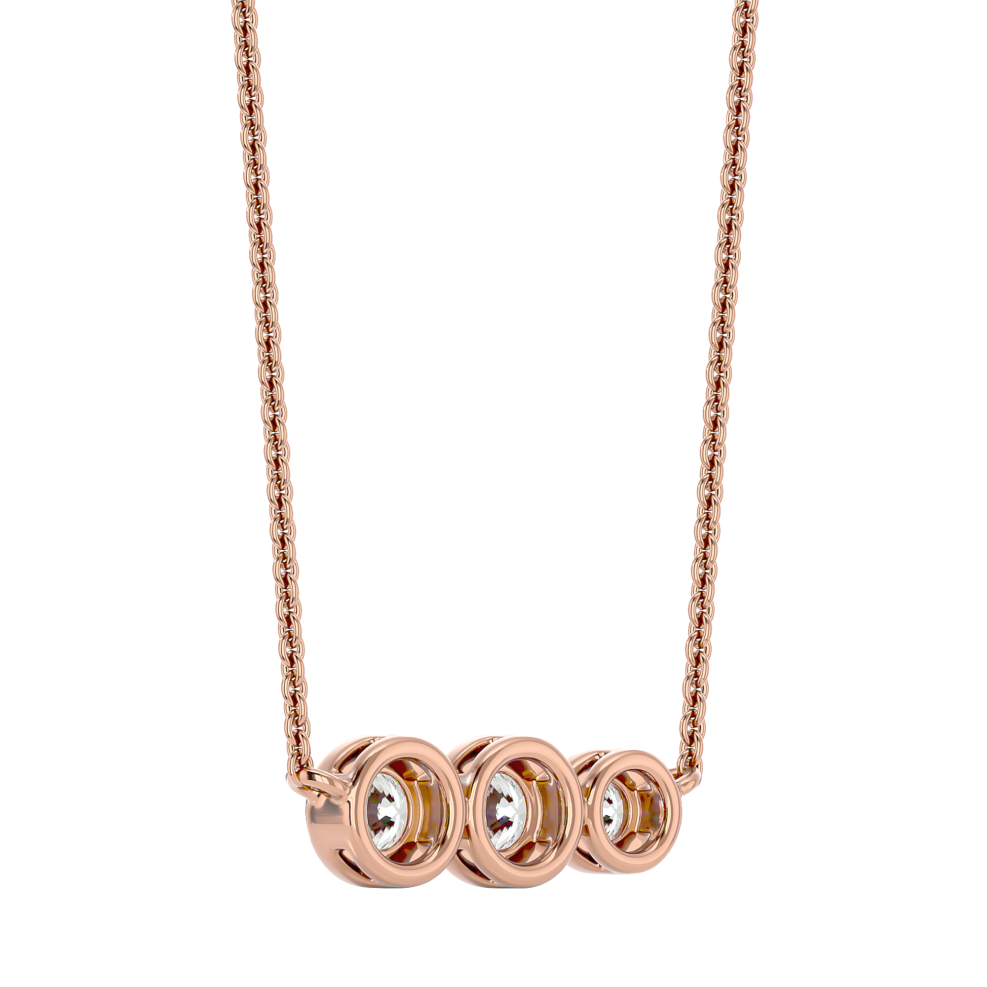 Trio Link Necklace