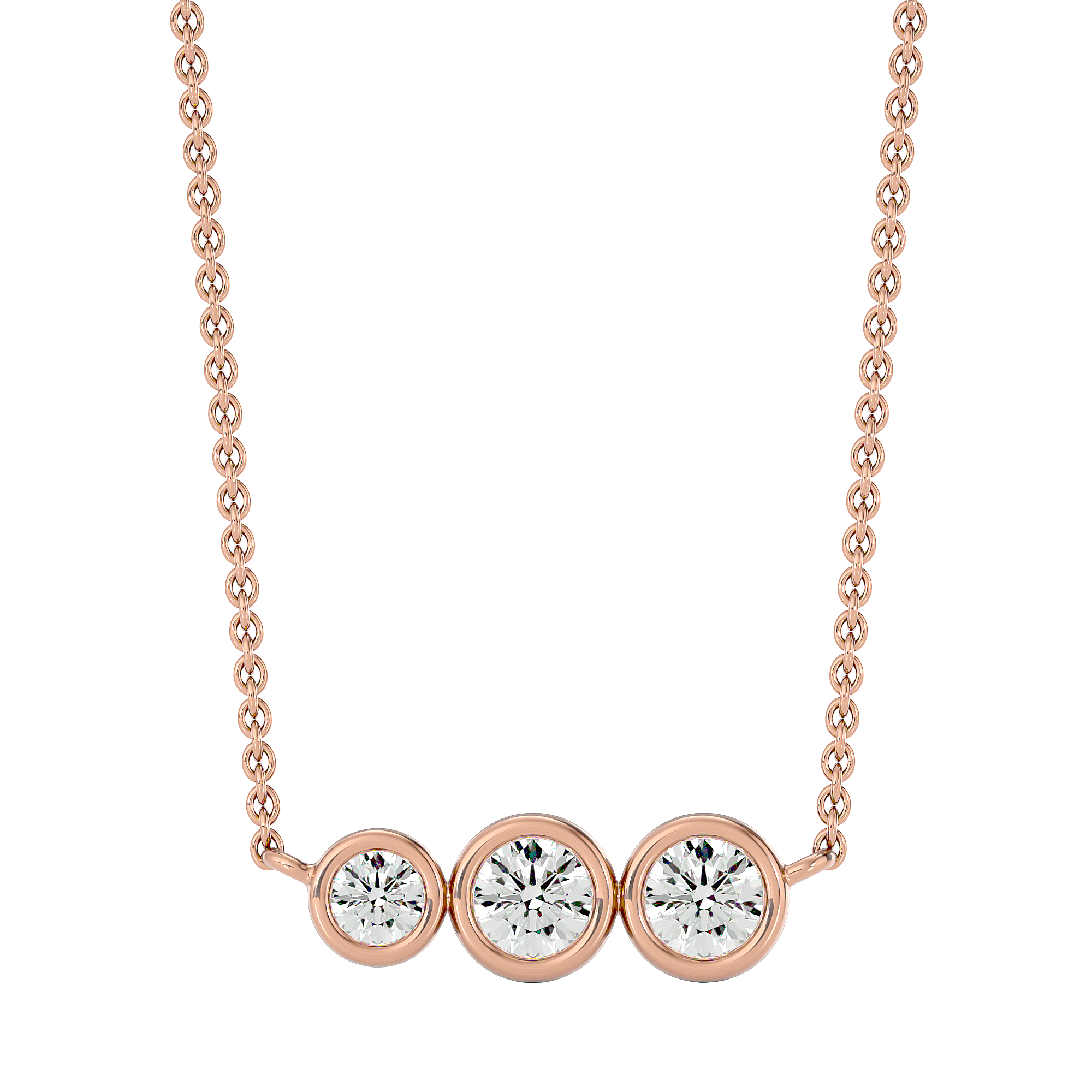 Trio Link Necklace
