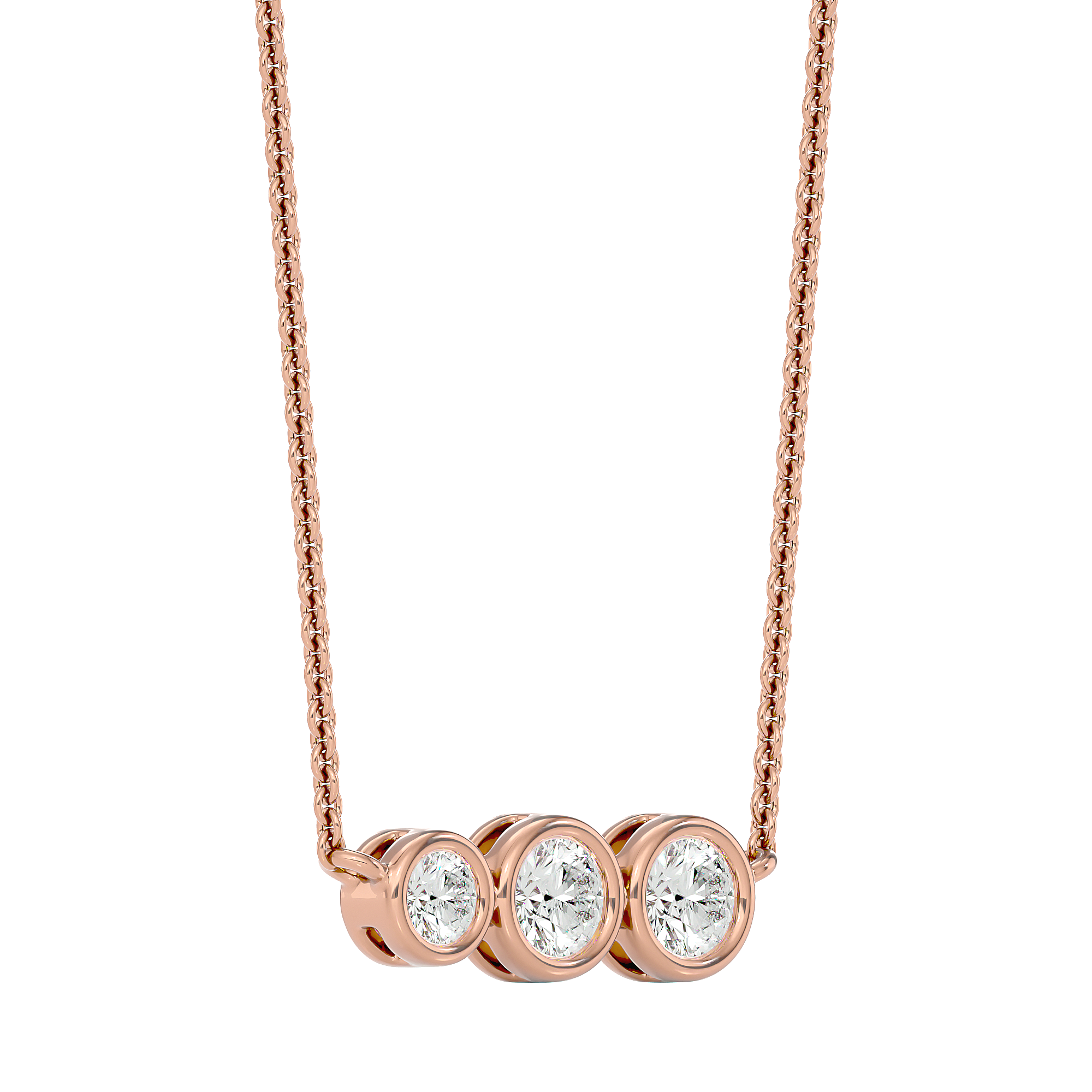 Trio Link Necklace