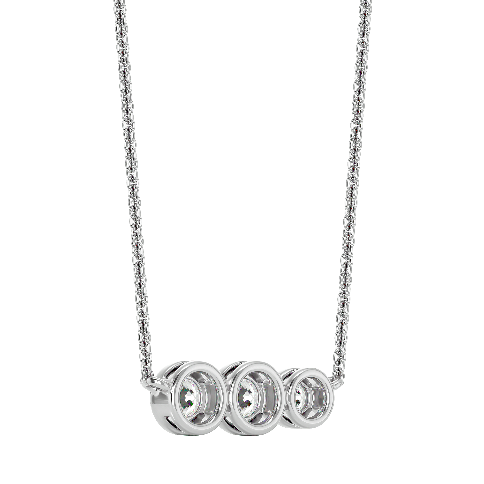 Trio Link Necklace