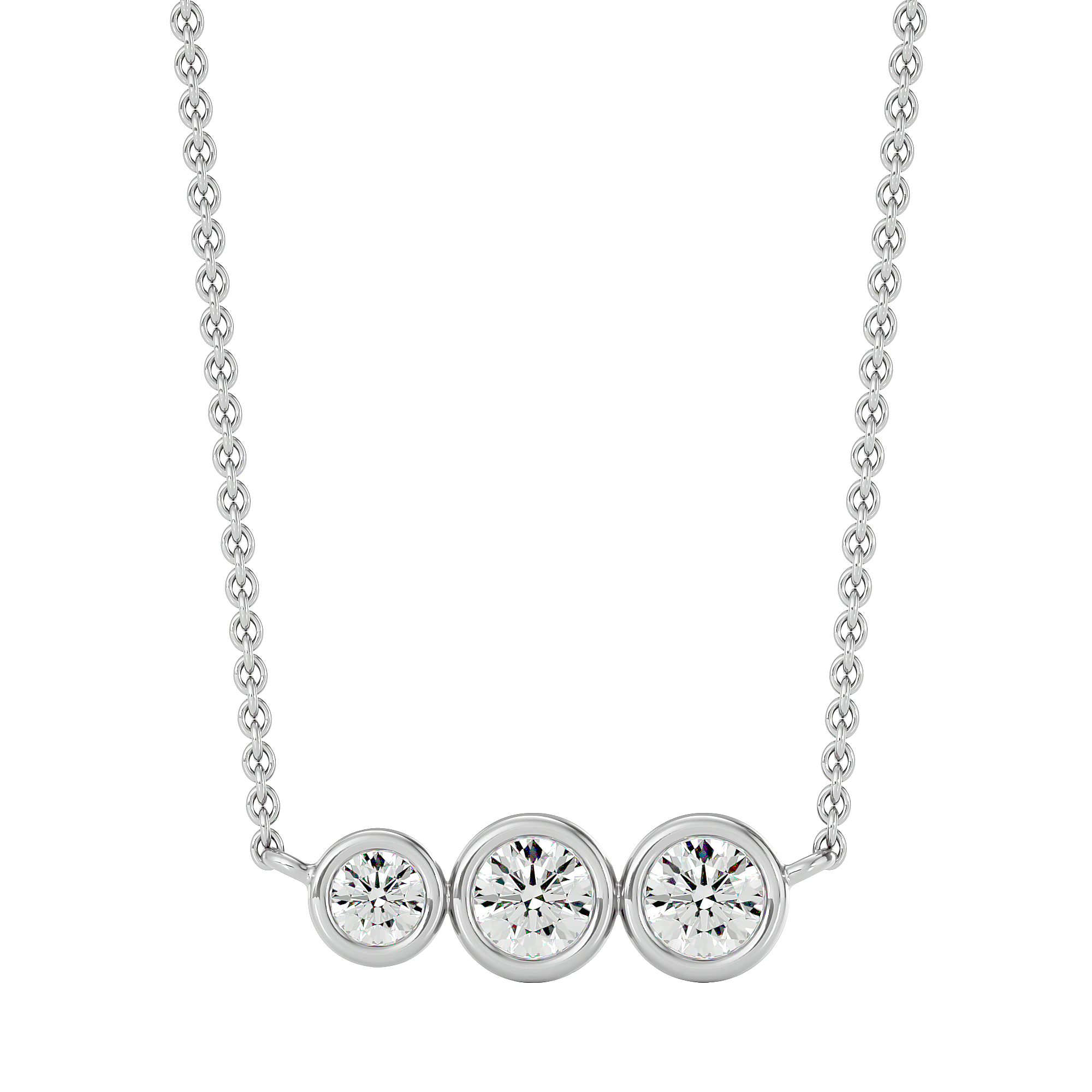 Trio Link Necklace