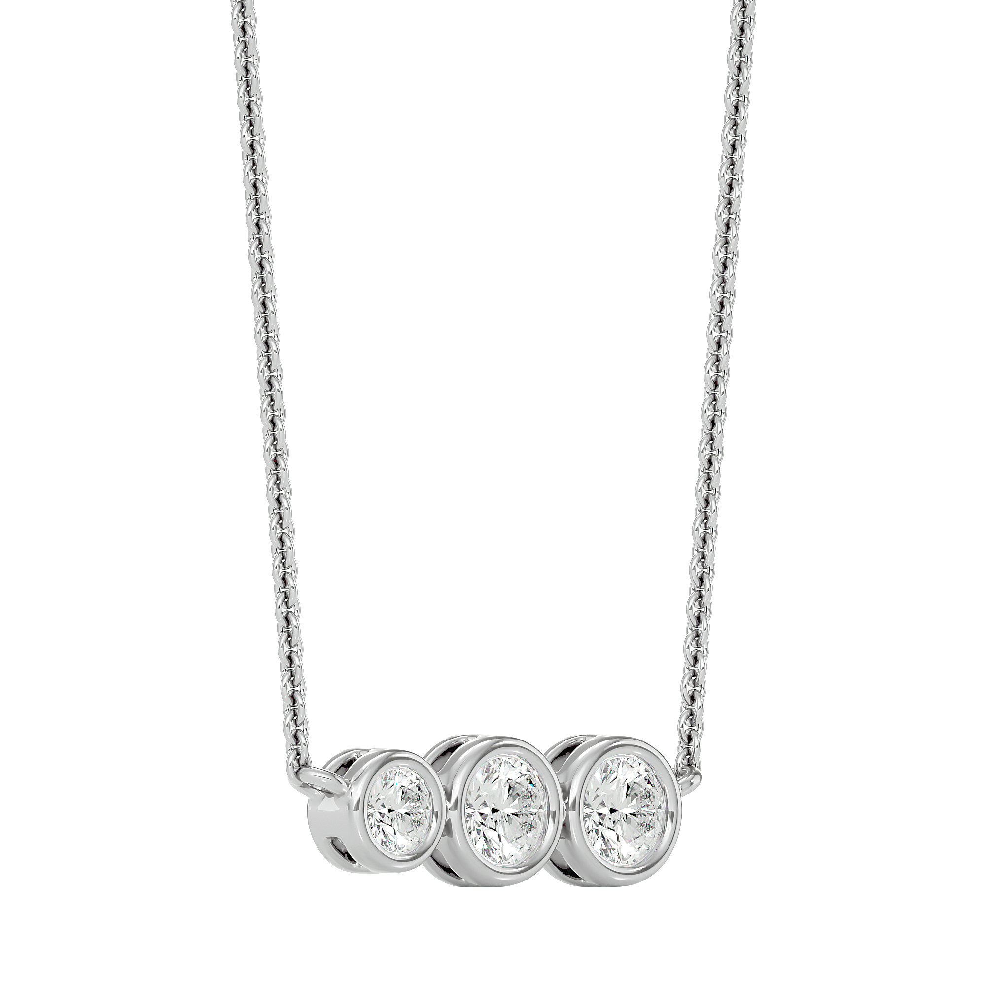 Trio Link Necklace