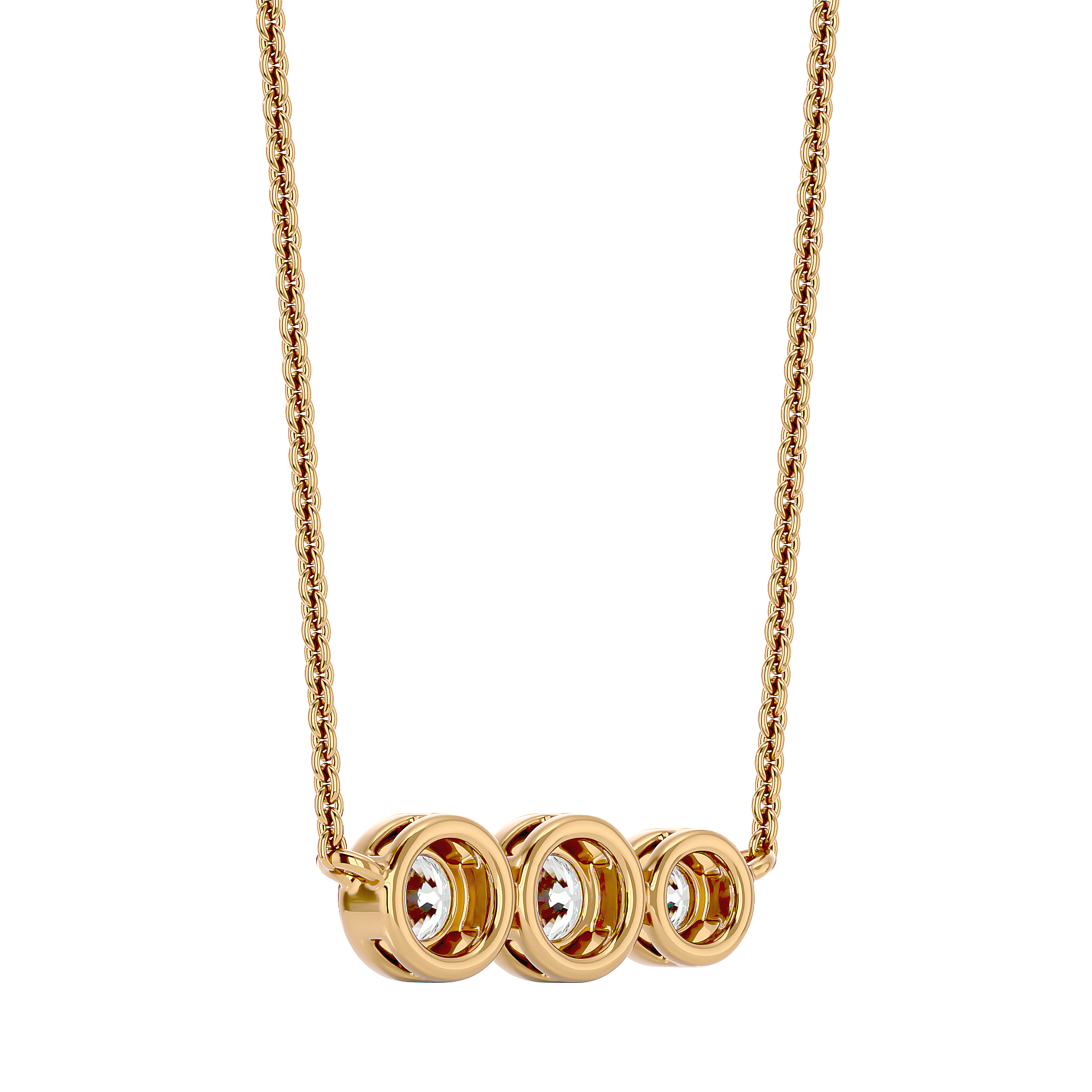 Trio Link Necklace
