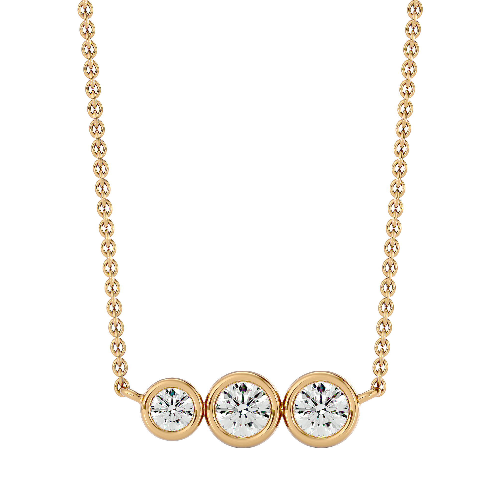 Trio Link Necklace