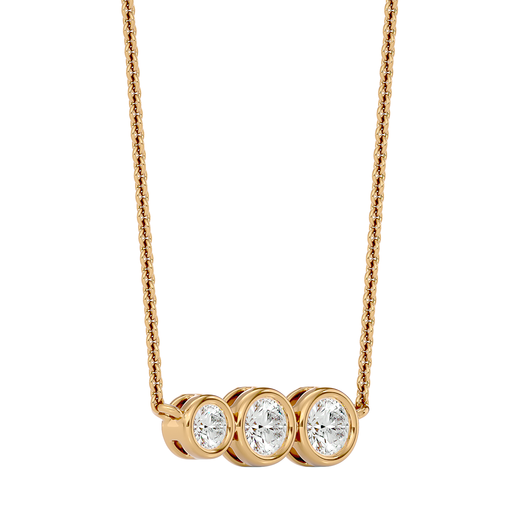 Trio Link Necklace