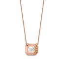 Celestial Halo Pendant - 1 ct emerald