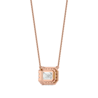 Celestial Halo Pendant - 1 ct emerald