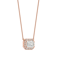Celestial Halo Pendant - 1 ct emerald