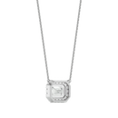 Celestial Halo Pendant - 1 ct emerald